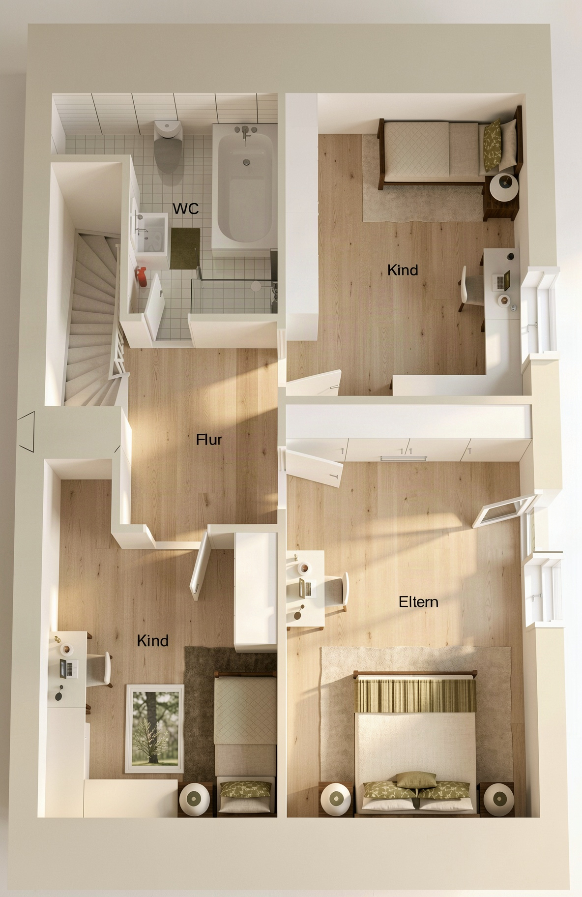 Dachgeschoss Eigentumswohnung Herford Grundriss